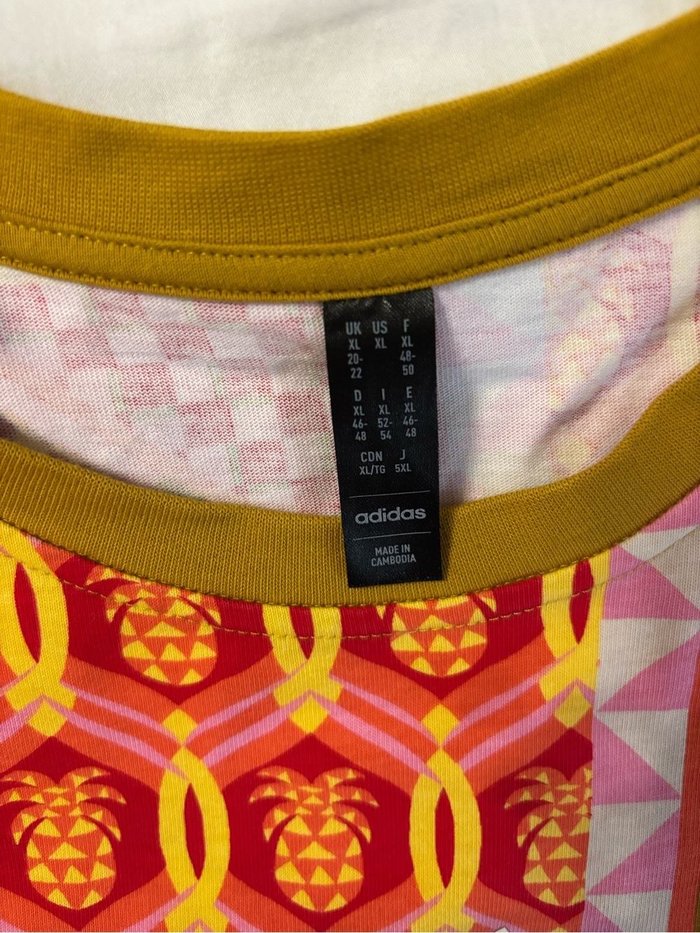 adidas farm rio Pink & Red Patchwork dress - Picture 2 of 2